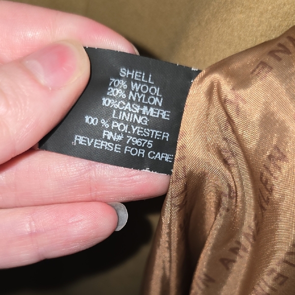 Anne Klein Classic Tan Trench Coat - Picture 3 of 11